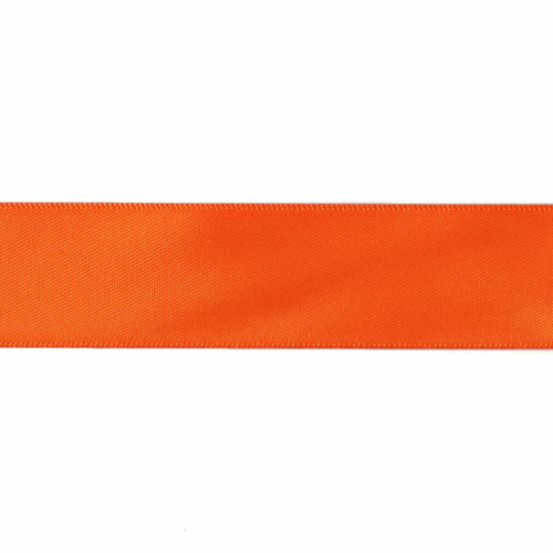 Satin Florist Ribbon 25mm/1 Inch Wide on a 20m/22yd Roll Orange