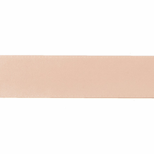 Satin Florist Ribbon 25mm/1 Inch Wide on a 20m/22yd Roll Peach