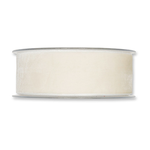 elvet Fabric Ribbon 38mm Wide x 9.5m Cream