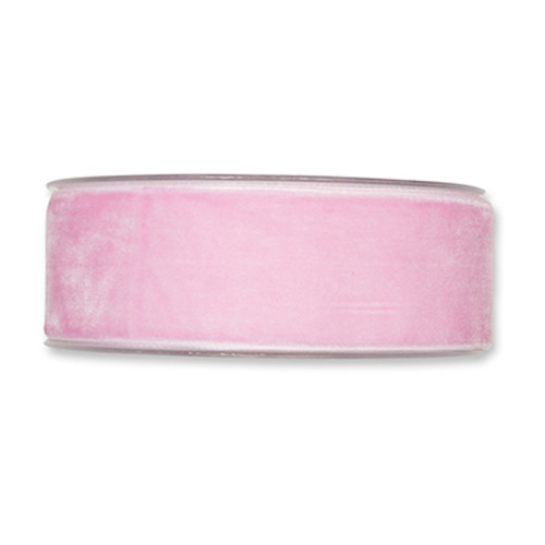 Velvet Fabric Ribbon 38mm Wide x 9.5m Rose Pink