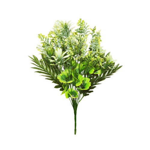 Mixed Artificial Green Foliage Bush