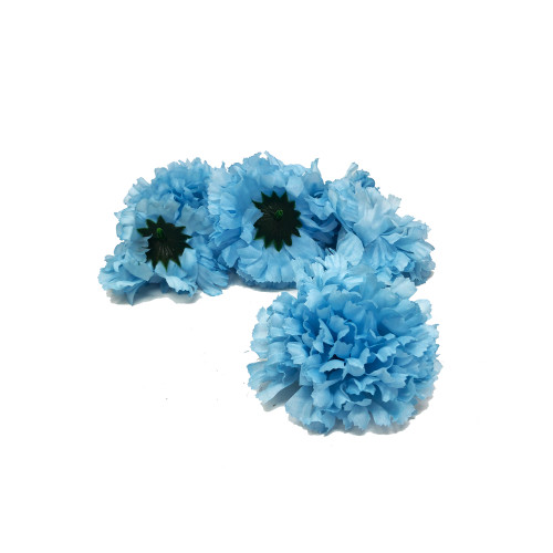 Artificial Carnation Heads box of 288 Blue