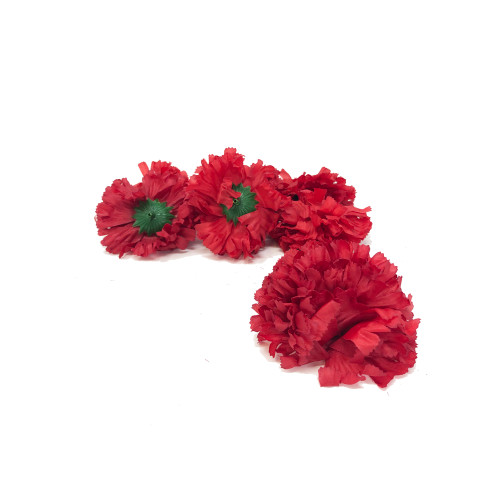 Artificial Carnation Heads box of 288 Wine Red