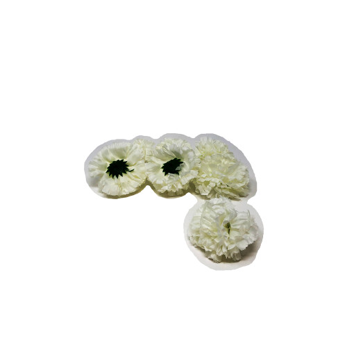 Artificial Carnation Heads box of 288 Cream