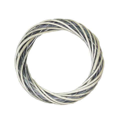 Round Wreath Base Grey Willow 40cm