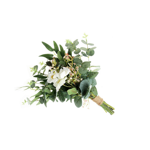 Artificial Eucalyptus, Olive Leaf and Natural Twig Bouquet