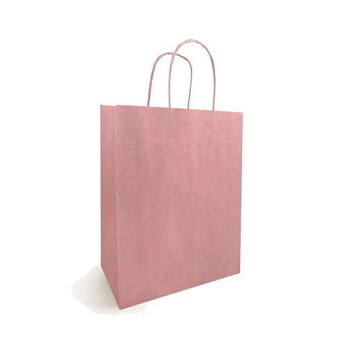 Kraft Bag Cord Handle 23 x 12 x 30cm Pink