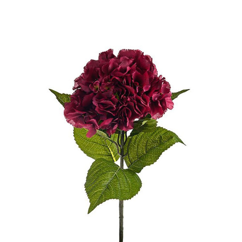 Artificial Silk Hydrangea Burgundy