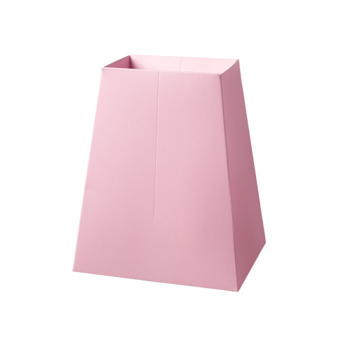 Pack of 10 Lined Paper Vases Pink