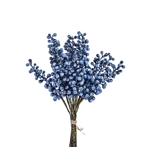 Artificial Berry Stem Bundle Blue