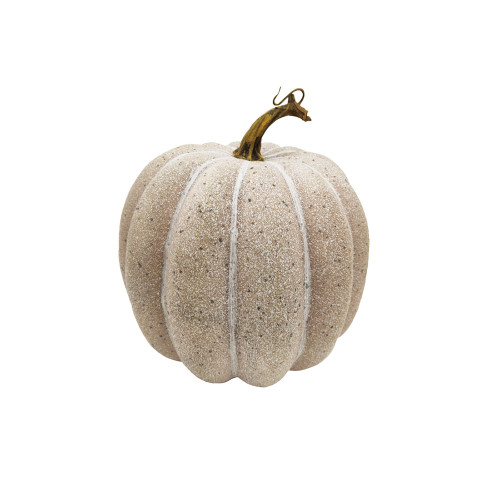 Artificial Grey Autumn Pumpkin 19cm