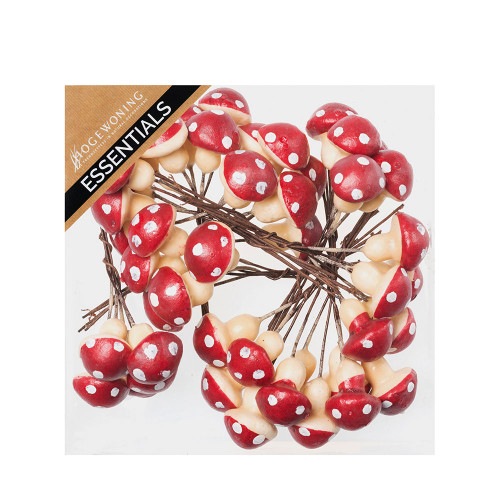 Artificial Mushrooms Red & White