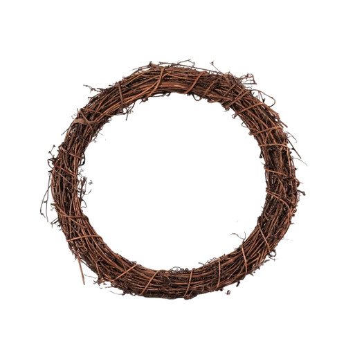 Wreath Base Woven Brown Natural Twig