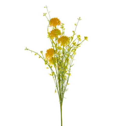 Wild Cornflower Stem 48cm Yellow