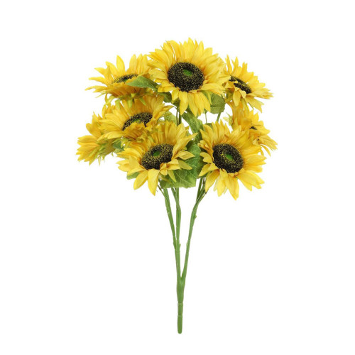 Sunflower Bush Artificial 9 Heads