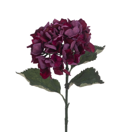 ECO Faux Silk Hydrangea Burgundy