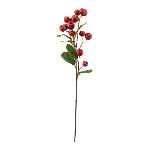 Artificial Large Ripe Winter Berry Spray Red