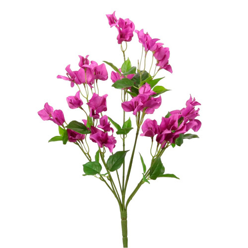Faux Silk Wild Bougainvillea Flower Bunch Purple