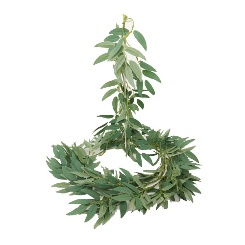 Artificial Soft Ruscus Foliage Leaf Garland Pale Green