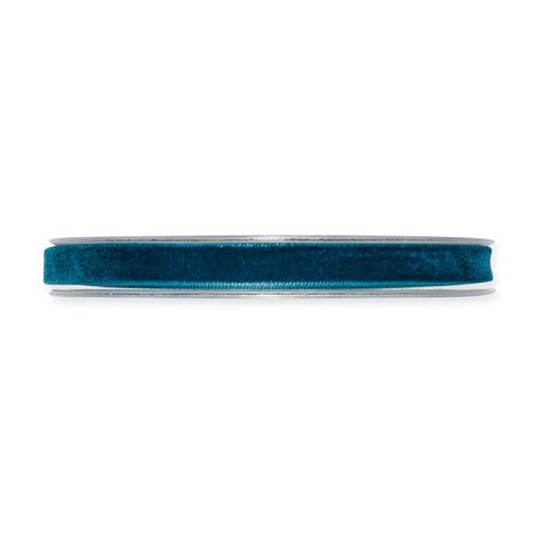 Velvet Fabric Ribbon 10mm x 9m Teal