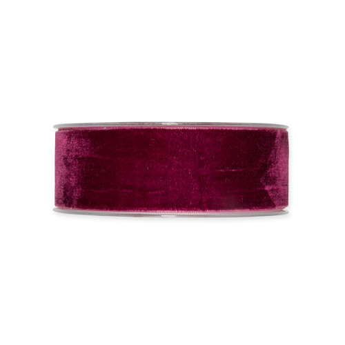 Velvet Fabric Ribbon 38mm Dark Berry  spool