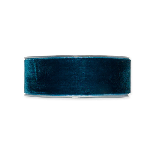 Velvet Fabric Ribbon 38mm Teal