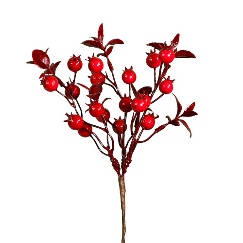 Artificial Winter Rosehip Berry Pick red