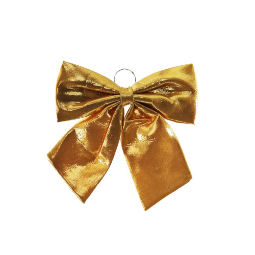 Hanging Satin Festive Bow Gold