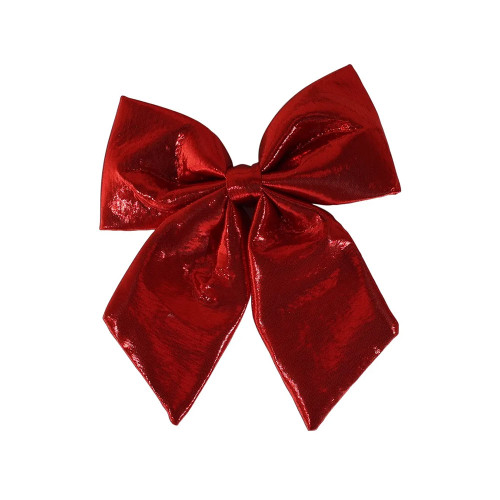 Medium Satin Festive Bow 22cm Red