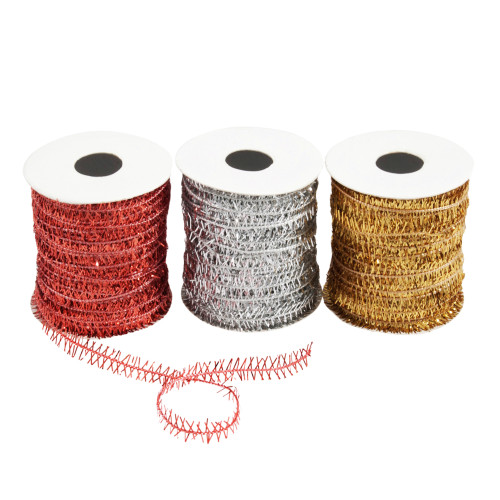 Metallic Wired Twine 3 Pack Assorted