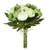 Ranunculus Posy 23cm Green White Artificial