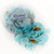 Silk Rose Petals Turquoise Aqua