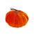 Velvet Pumpkin Seasonal Decoration Orange large