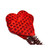 Red Valentine Heart Picks 23cm/9 Inches Bunch of 6