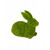 Rabbit Sitting Figure Mossy Green 13cm