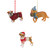 Pup Festive Resin Hanging Tree Ornament Group