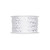 Fabric Ribbon with Silver Little Stars Motif White