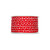 Fabric Ribbon with White Little Stars Motif Red