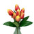 Faux Silk Tulip Bunch Peach