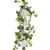 Faux Silk White Rose & Eucalyptus Garland