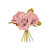 Large Faux Silk Rose Posy Antique Pink