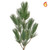 Artificial Mountain Pine Green Foliage Branch Fire Retardant