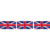 UK Union Jack flag print fabric ribbon