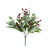 Artificial Red Berry Frosted Pine and Green Eucalyptus Bunch