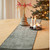 Chenille Velvet 28cm Wide Dark Green table runner