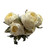 Dry Look Faux Silk Rustic Rose Ivory detail