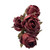 Dry Look Faux Silk Rustic Red Mauve detail