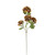 Faux Silk Rustic Hydrangea Flower Yellow Brown