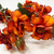 ECO Faux Silk Rose Spray Flame Orange detail