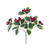 Artificial Variegated Faux Silk Holly Red Berry Bush